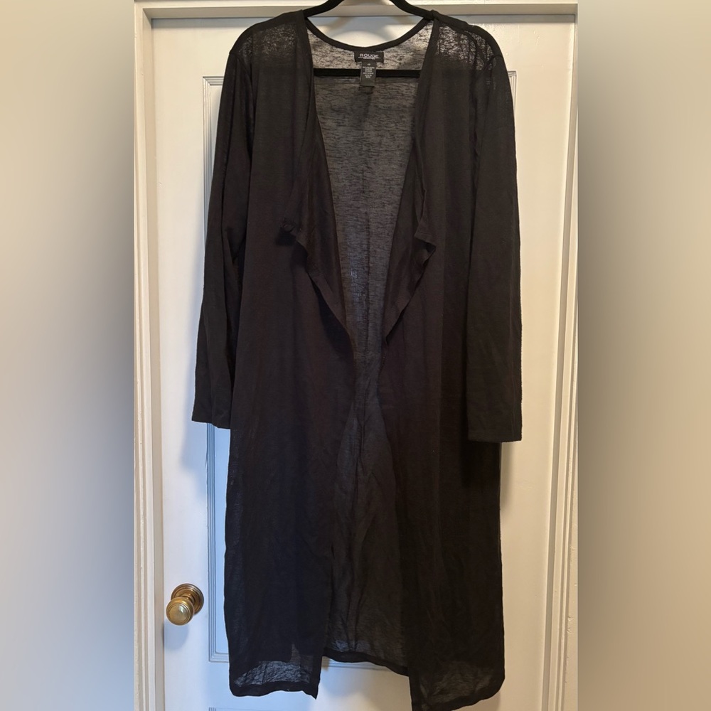 Rogue Black Sheer Cardigan